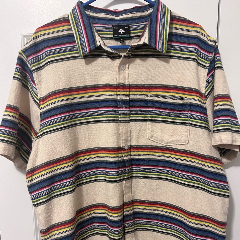 Lrg multicolor linen shirt